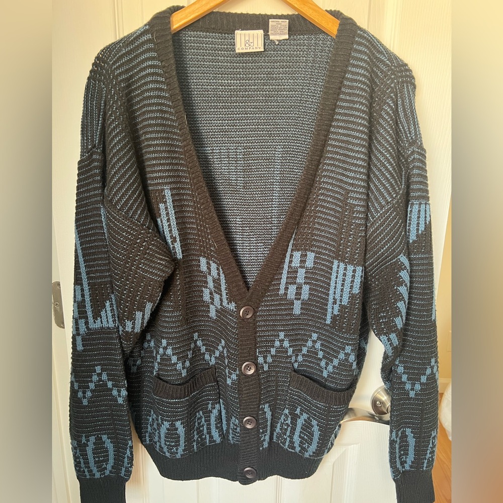 Oversized vintage cardigan - grandpa style